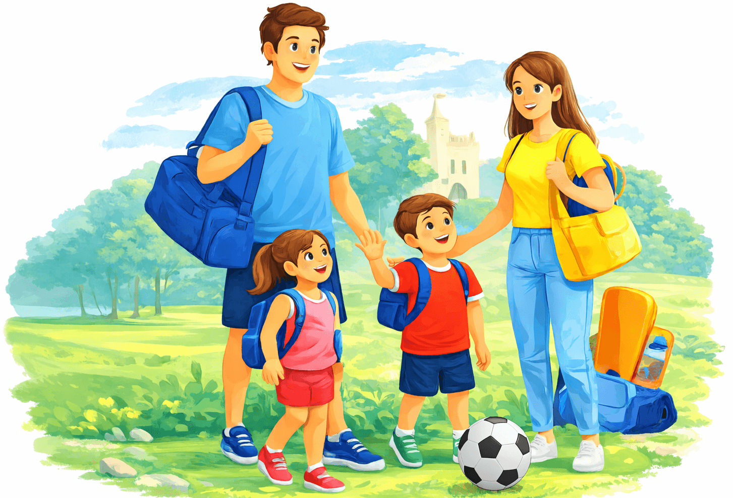 Sportkampen West-Vlaanderen Illustration